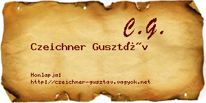 Czeichner Gusztáv névjegykártya